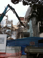 Demolition with Super Long Arm Crusher